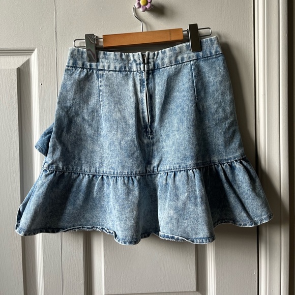 Frilly denim skirt: - Picture 4 of 8